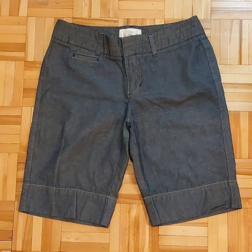 White House Black Market Jean Shorts - Dark Gray